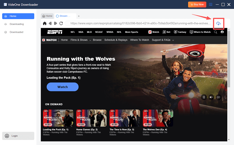 Find and Add ESPN Videos to Download Queue