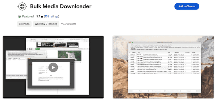 Bulk Media Downloader Extension