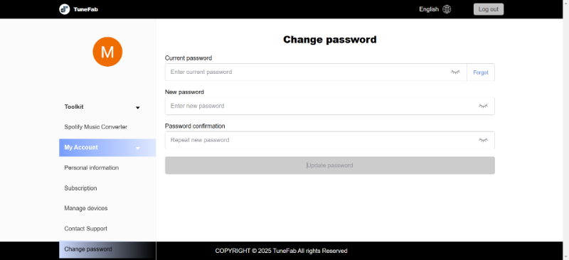 Change VideOne Password