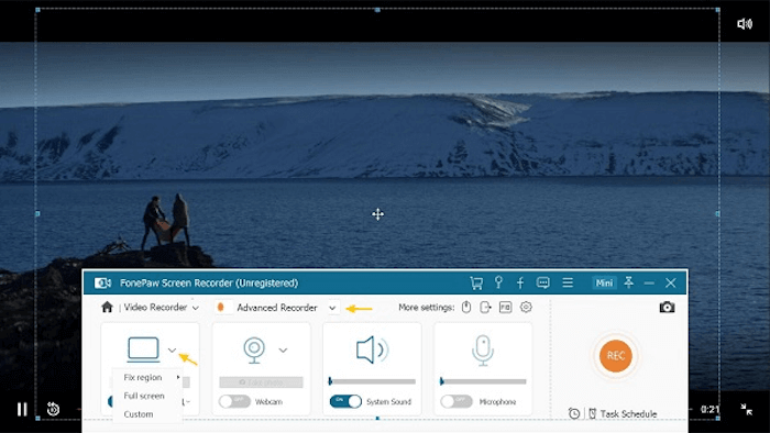 Screen Record Streaming Videos via FonePaw