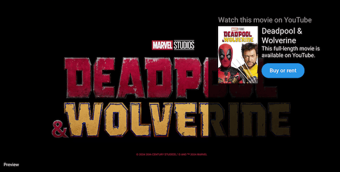 Deadpool and Wolverine on YouTube