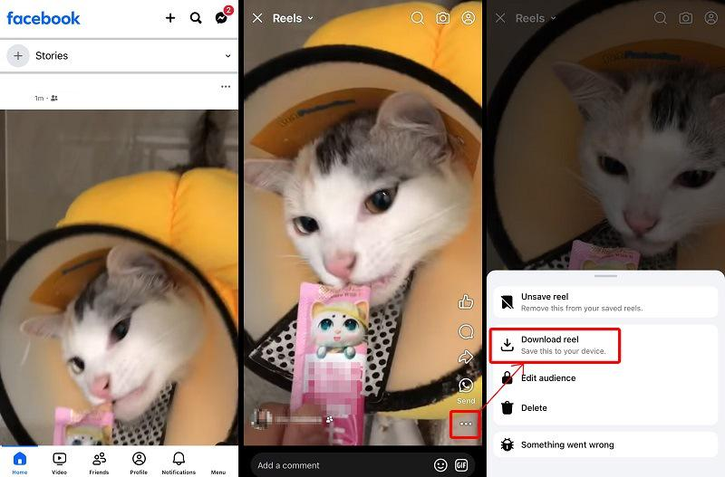 Download Own Facebook Reel on Phone