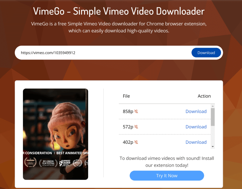 Download Private Vimeo Video with VimeGo