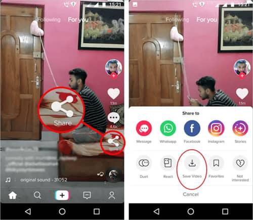 Download TikTok Videos on Phone