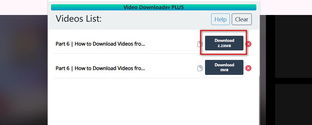 Download Video with Extension