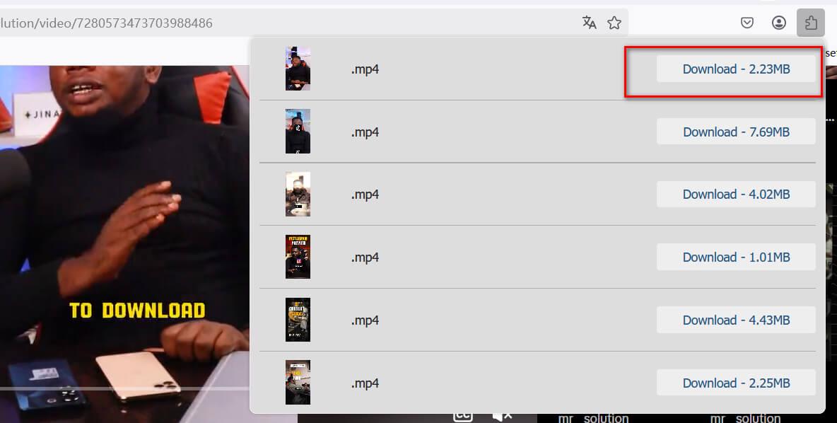 Download Video with Add-on