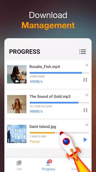 Downloading Process of Video Downloader InShot