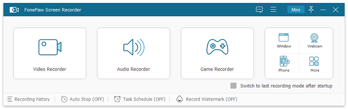 Choose Video Recorder