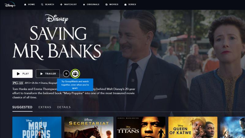 GroupWatch Icon on Playback Page