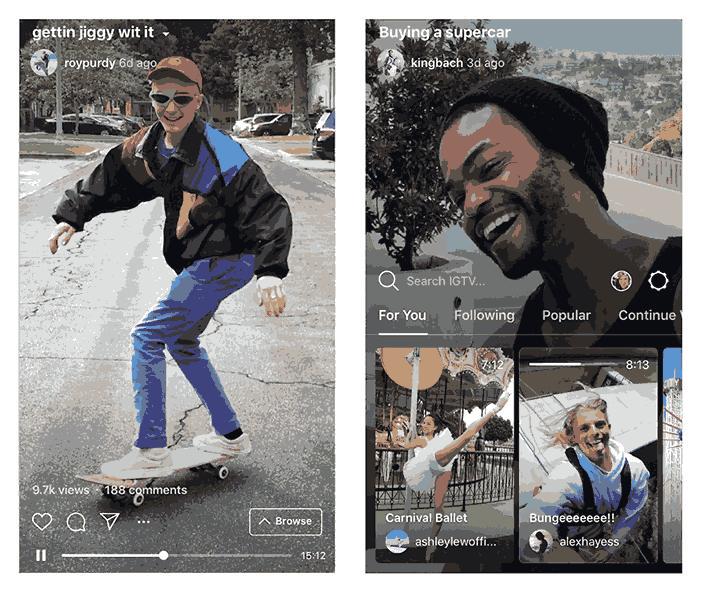IGTV Interface