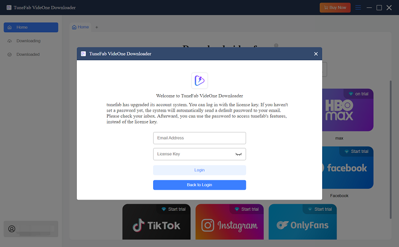 Activate VideOne Downloader with Purchased License Key