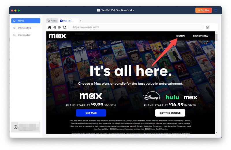Log in to HBO Max Account