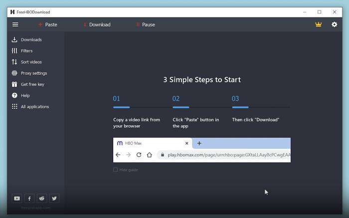Install and Open FreeGrabApp HBO Downloader