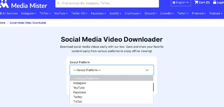 Media Mister Social Media Video Downloader
