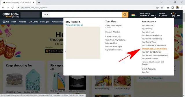 Navigate Prime Video Membership and Subscriptions