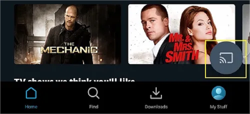 Play Amazon Prime from Phone to Chromecast