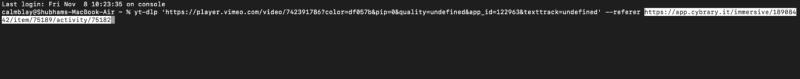Download Private Vimeo Video with yt-dlp and Terminal