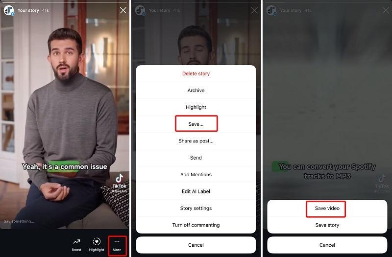 Save Instagram Story My Own