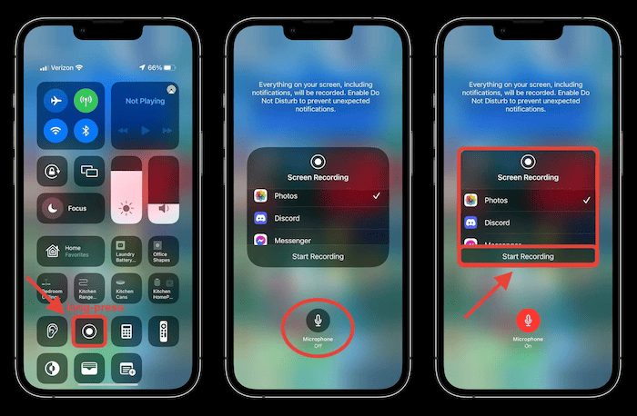 Screen Recording on iPhone