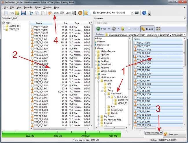Select Downloaded Amazon Video Files for Nero