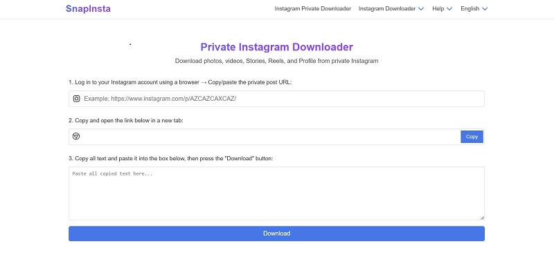 Snapinsta Private Instagram Downloader