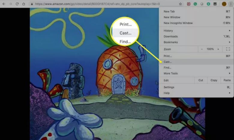Stream Amazon Video from Computer to Chromecast