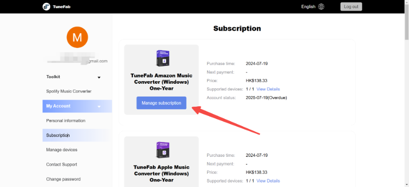 Manage VideOne Subscriptions