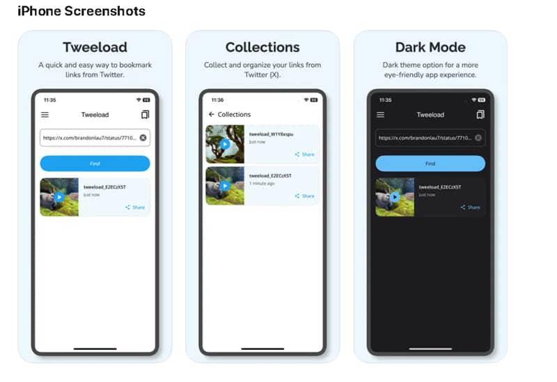Download Twitter Video on iPhone with Tweeload