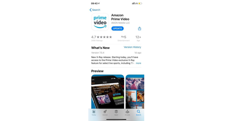 Update Prime Video App to New Version