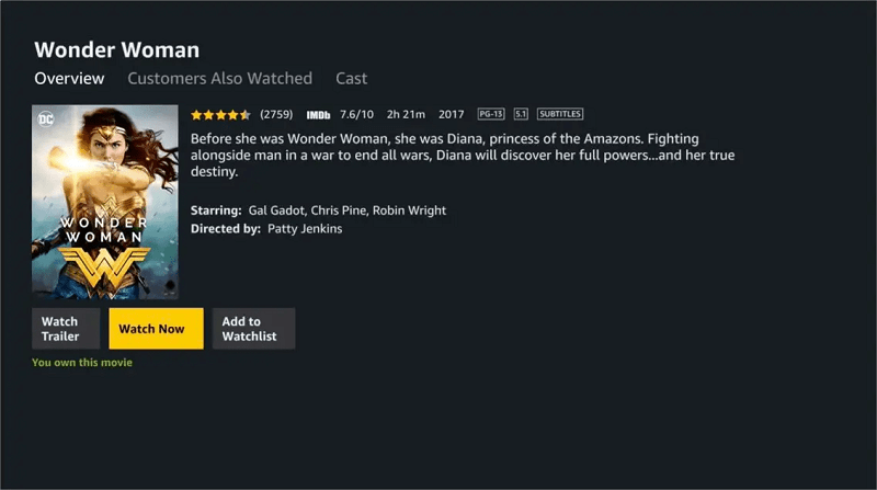 Watch Videos on TV via Amazon App