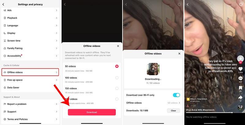 Watch TikTok Video Offline Directly