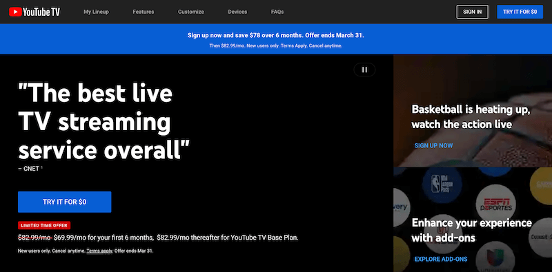YouTube TV
