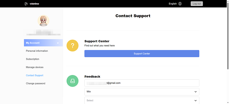 Contact VideOne Support Center