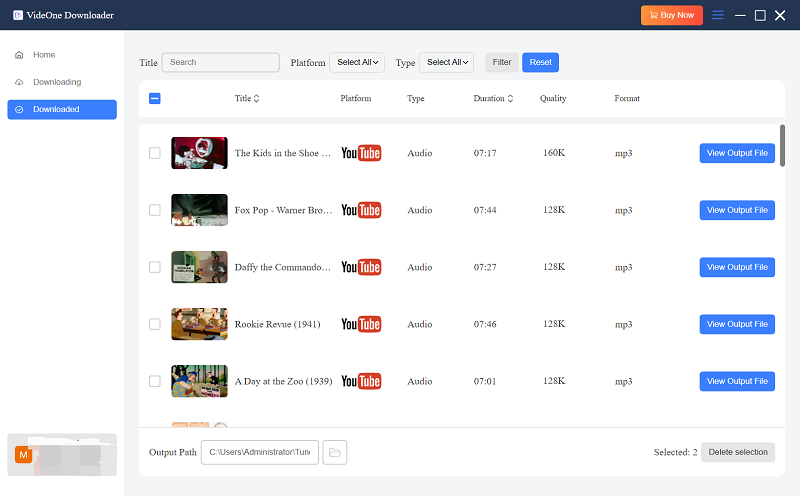 Finished Downloading YouTube Audio