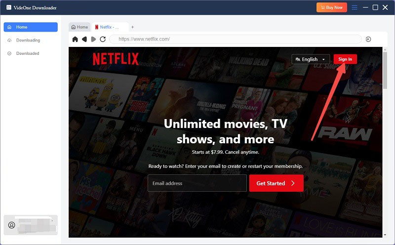 Log in Netflix with Your Netflix Account