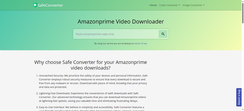SaveConverter Amazonprime Video Downloader Interface